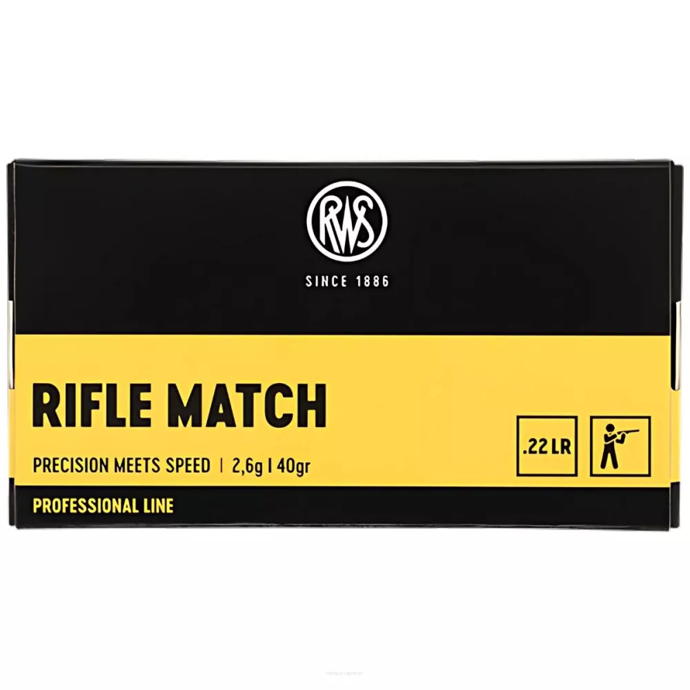 Am. B. Z. RWS Rifle Match - .22 LR 40gr Match - Opk. 50 szt.