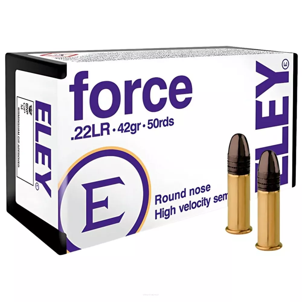 Am. B. Z. Eley Force - .22 LR 42gr HV - Opk. 50 szt.