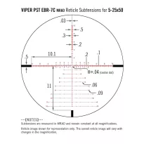 Luneta Vortex Viper PST II 5-25x50 EBR-7C MRAD - PST-5259 - 9