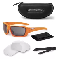 ESS - Okulary balistyczne Rollbar - Safety Orange - Przezroczyste / Przyciemniane Smoke Gray - 2