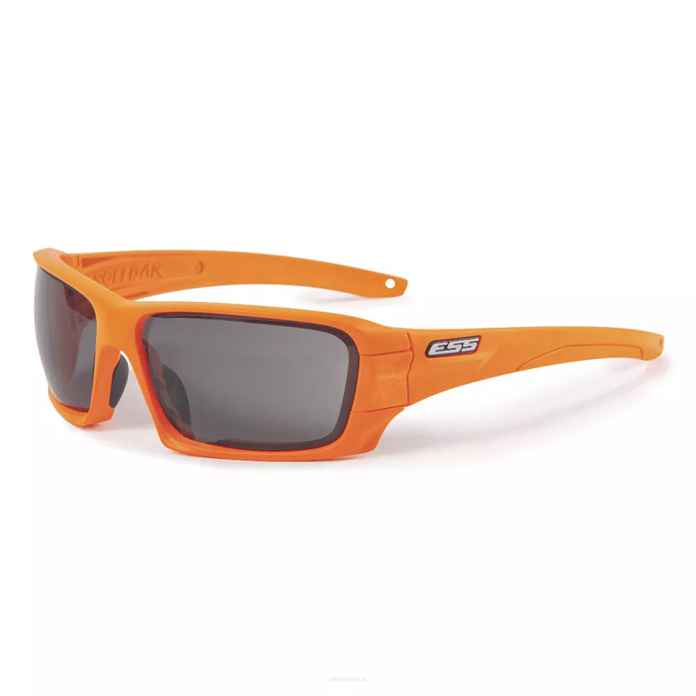 ESS - Okulary balistyczne Rollbar - Safety Orange - Przezroczyste / Przyciemniane Smoke Gray