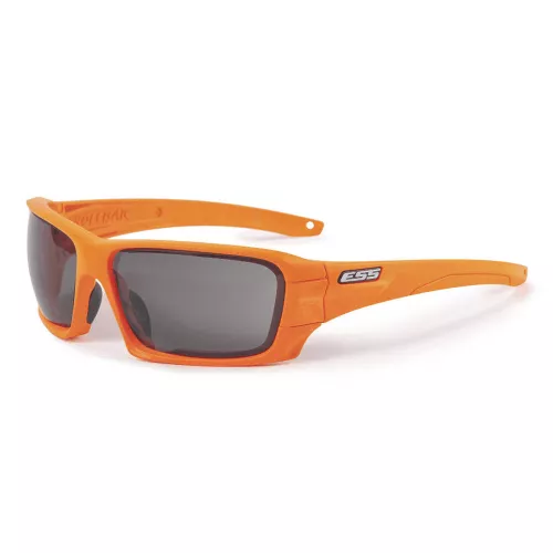 ESS - Okulary balistyczne Rollbar - Safety Orange - Przezroczyste / Przyciemniane Smoke Gray