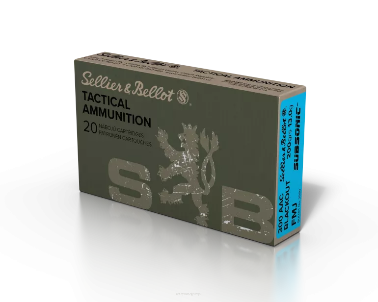 Am. Kul. Sellier&Bellot - .300 AAC Blackout 13g / 200grs FMJ - Opk. 20 szt.