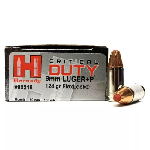 Am. Kul. Hornady Critical Duty - 9x19 8,04 g / 124 gr +P - Opk. 25 szt.