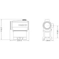 Kolomator Holosun HE403B-GR Elite Green Dot - Montaż niski i 1/3 Co-witness - 5