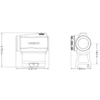 Kolimator Holosun HE503R-GD Gold Dot - Montaż niski i 1/3 Co-witness - Multi Reticle - 6