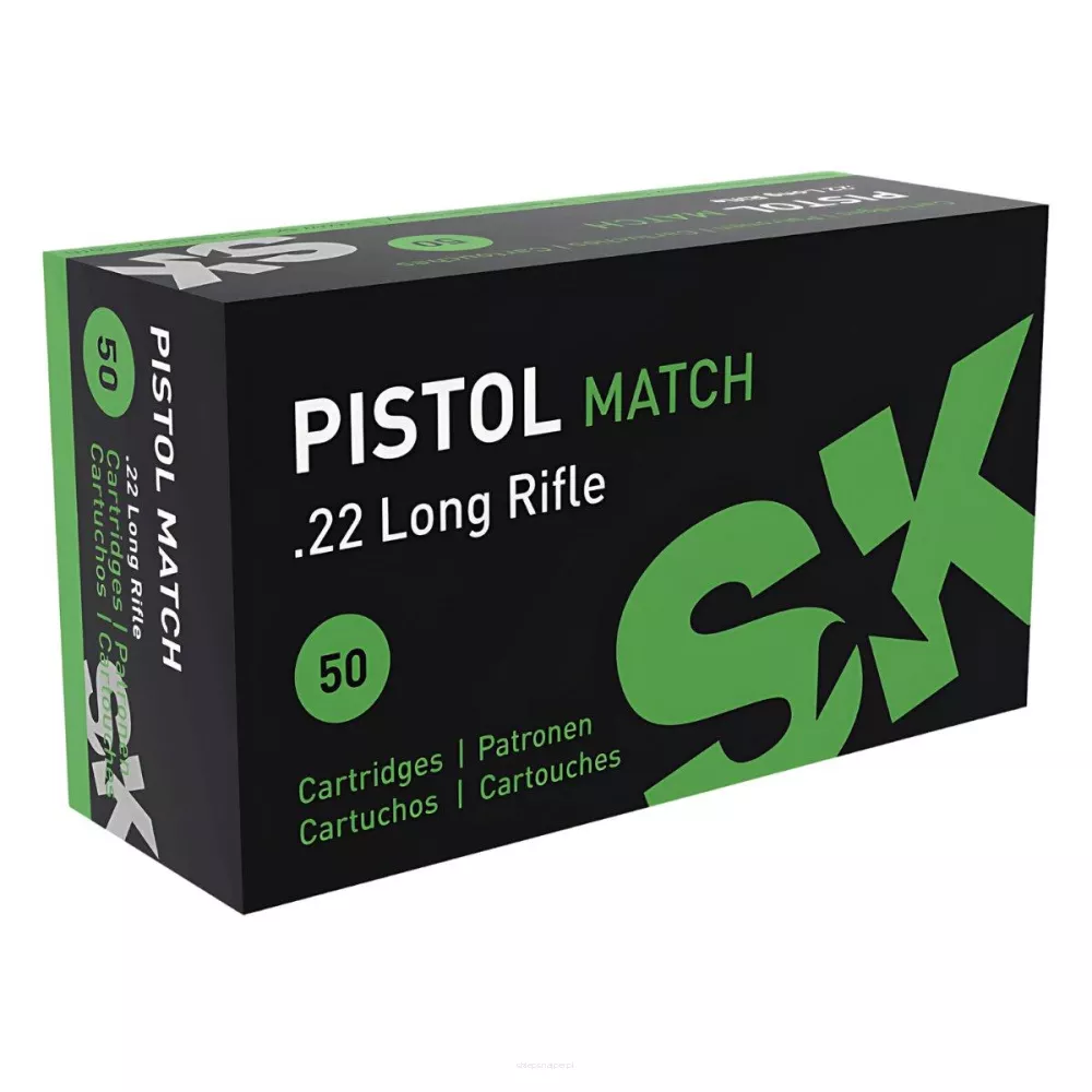 Am. B. Z. Lapua SK Pistol Match - .22 LR Pistol Match - Opk. 50 szt.