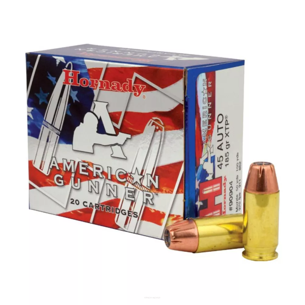 Am. Kul. Hornady American Gunner - .45 ACP 185gr XTP - Opk. 20 szt.