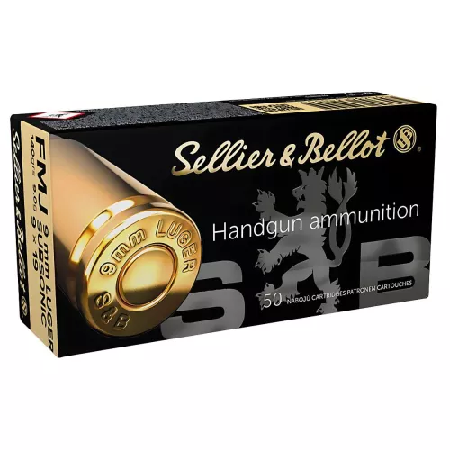 Am. Kul. Sellier&Bellot Subsonic - 9x19 9,0 g FMJ - Opk. 50 szt.