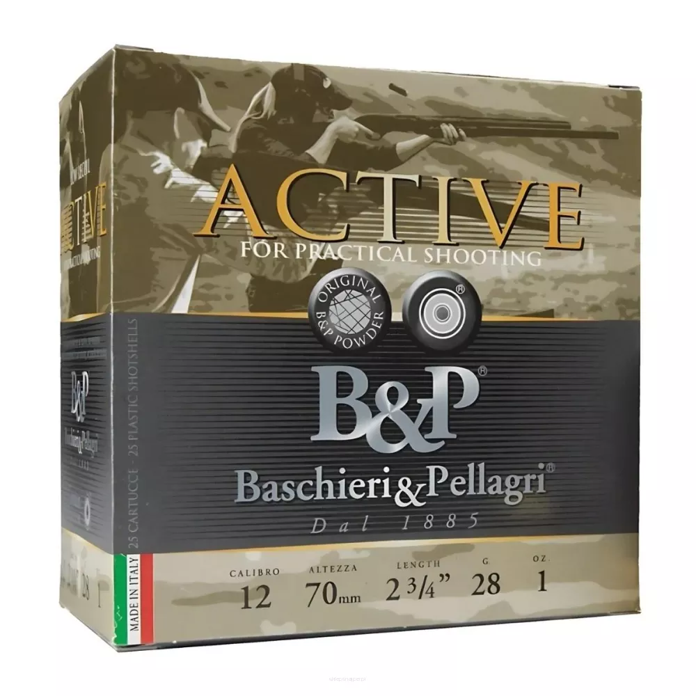 Am. Śrut. B&P Active Practical Shooting - 12/70 28g śrut 6 - Opk. 25 szt.