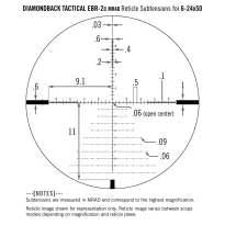 Vortex - Luneta celownicza Diamondback TAC 6-24x50 FFP 30mm AO EBR-2C MRAD - DBK-10029 - 9