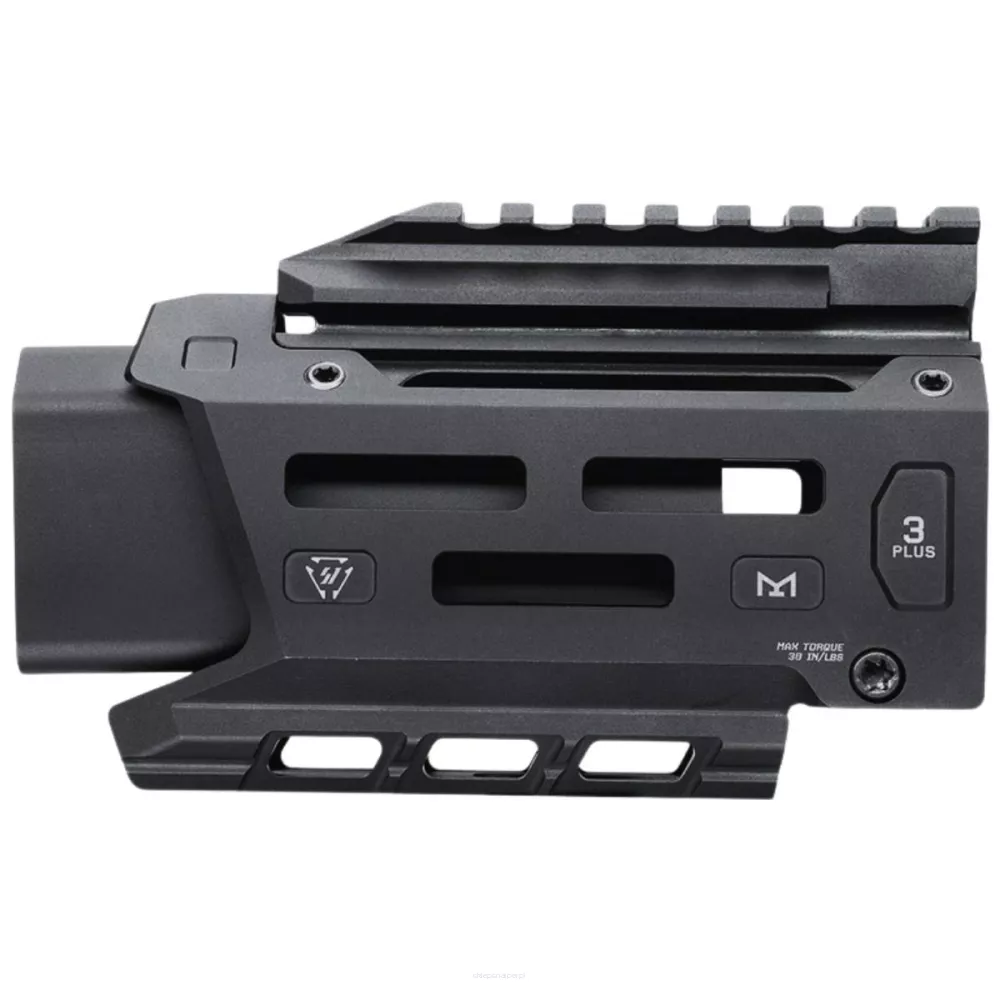 Strike Industries - Łoże CZ Scorpion 3+ Micro - M-LOK - Czarne - SI-CEVO-3PLUS-MHG-BK