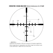 Vortex - Luneta celownicza Crossfire II 2-7x32 1'' BDC - CF2-31003 - 8