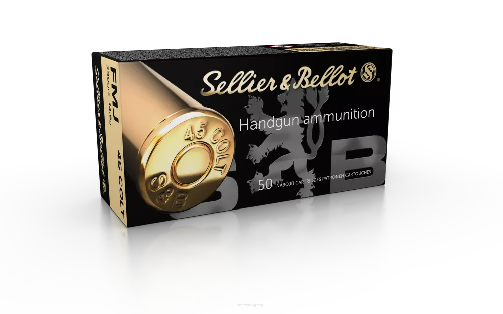 Am. Kul. Sellier&Bellot FMJ - .45 Colt 14,9g FMJ - Opk. 50 szt.