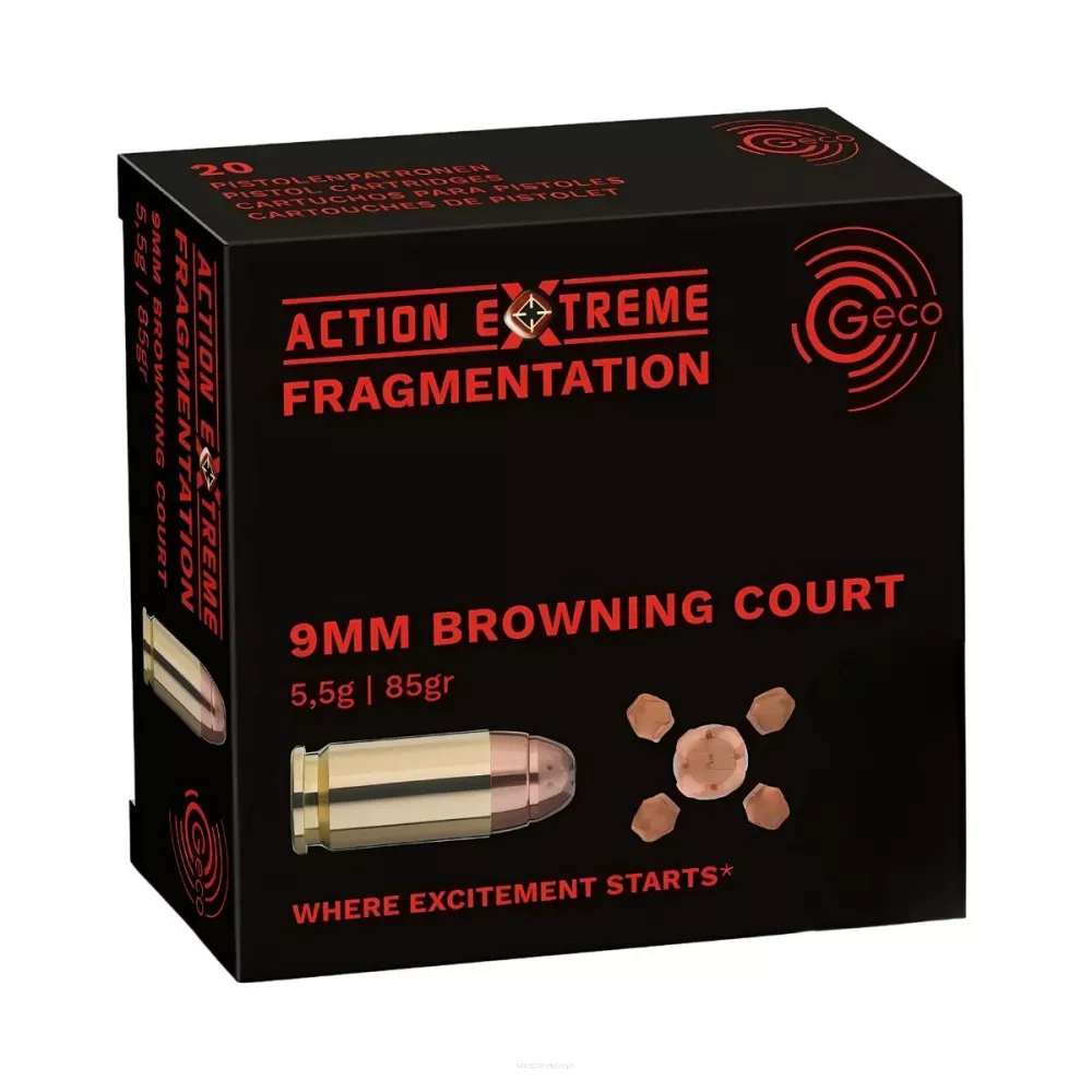Am. Kul. Geco Action Extreme - 9x17 .380 ACP - Opk. 20 szt,