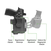 Alien Gear Holsters - Kabura Photon - H11 Pro, IWB/OWB, Z Latarką - PHO-1178-L1-D - 2