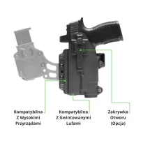 Alien Gear Holsters - Kabura Photon - H11 Pro, IWB/OWB, Z Latarką - PHO-1178-L1-D - 4