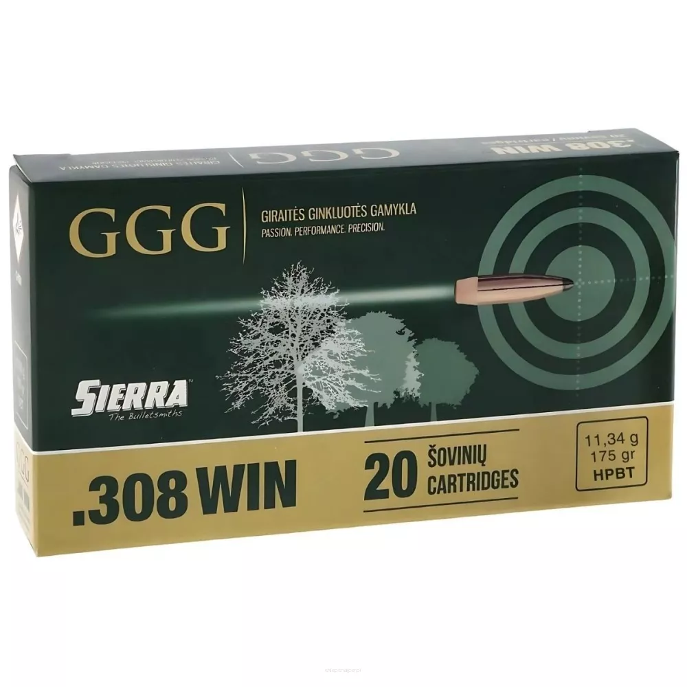 Am. Kul. GGG Sierra - .308 Win 175gr HPBT - Opk. 20 szt.