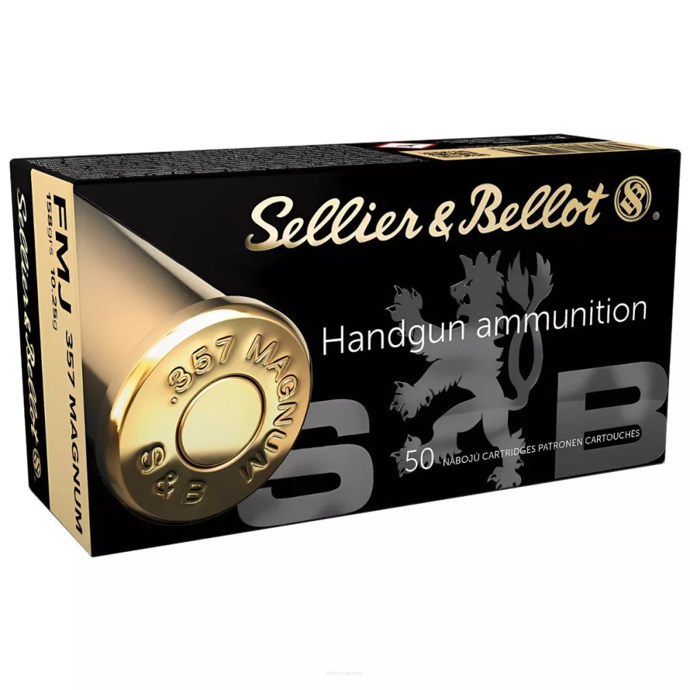 Am. Kul. Sellier&Bellot - .357 Mag 10,25g FMJ - Opk. 50 szt.