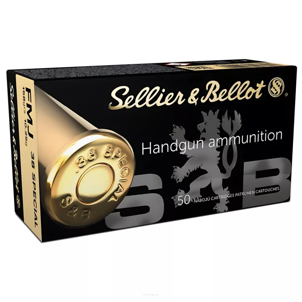 Am. Kul. Sellier&Bellot FMJ - .38 Spec. 10,25g FMJ - Opk. 50 szt.