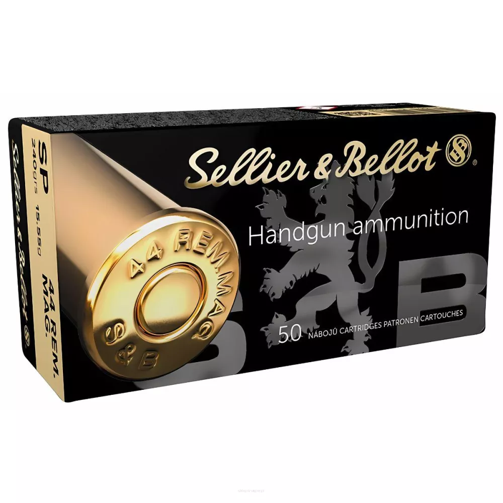 Am. Kul. Sellier&Bellot SP - .44 Rem. Mag 15,55g/240gr SP - Opk. 50 szt.