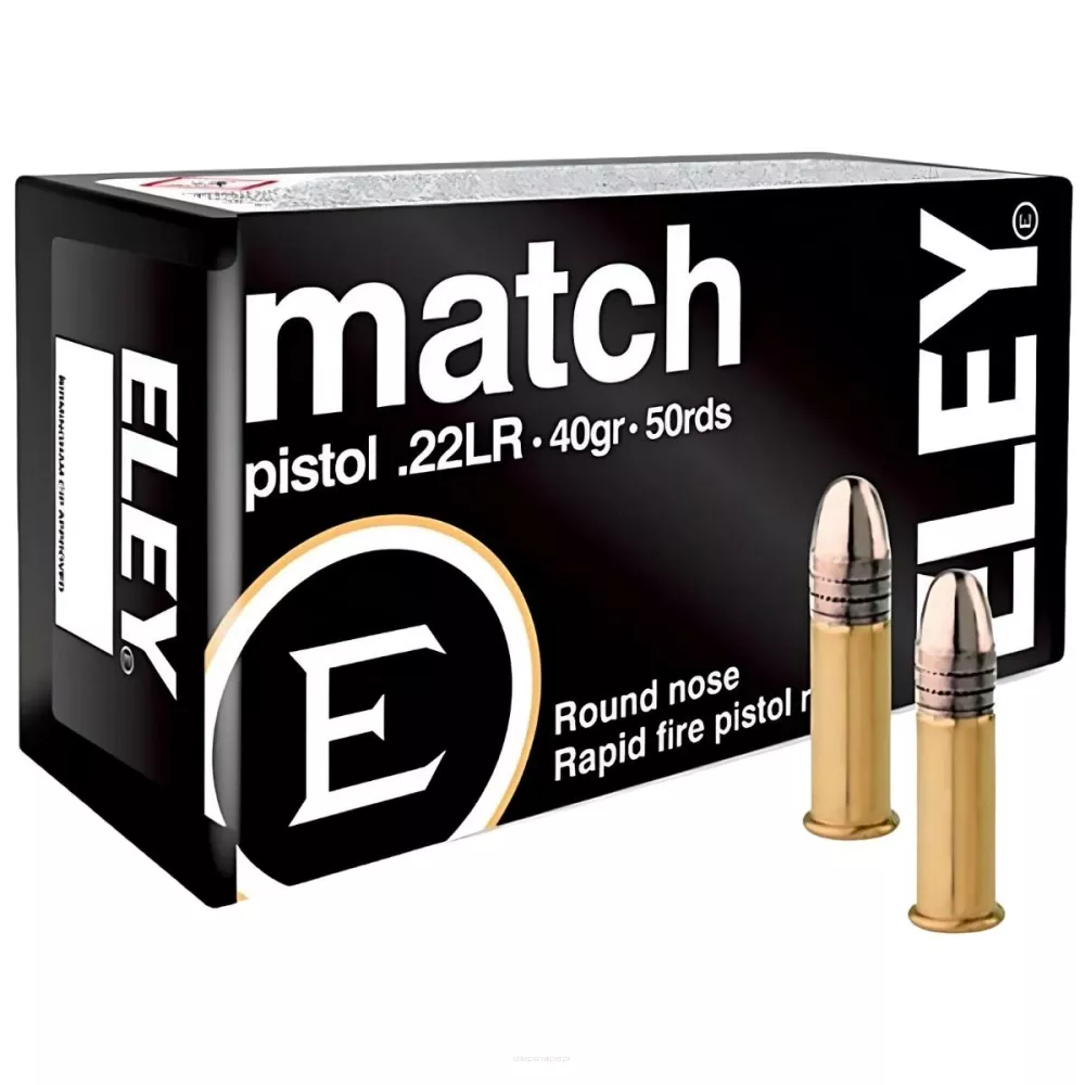 Am. B. Z. Eley Match Pistol - .22 LR 40gr Match - Opk. 50 szt.