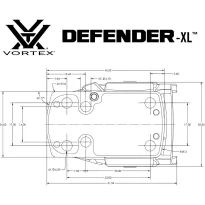 Vortex - Kolimator Defender-XL 5 MOA Tan - DFXL-MRD5-T - 13
