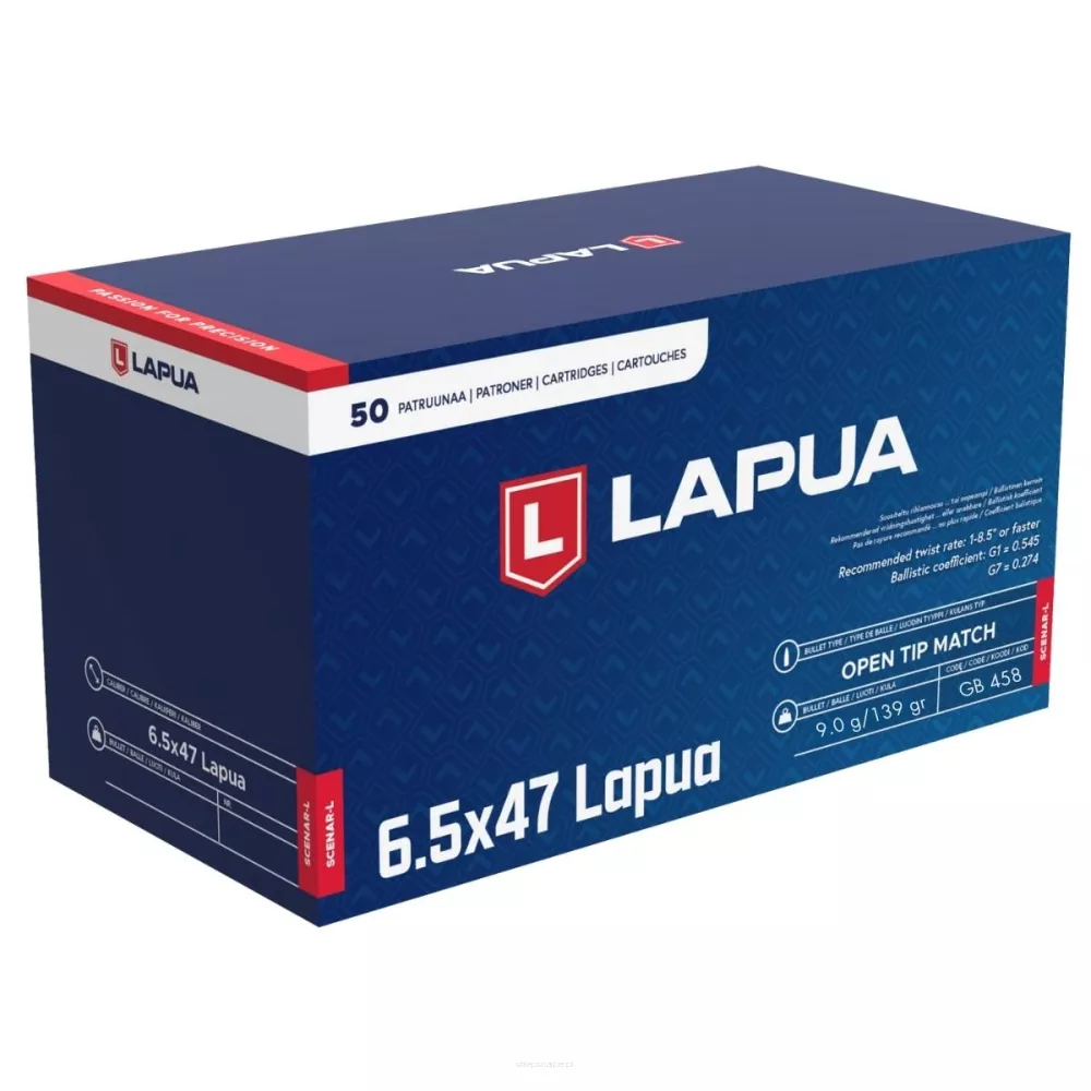 Am. Kul. Lapua Scenar - 6,5x47 9,0 g / 139 gr HPBT - Opk. 50 szt.