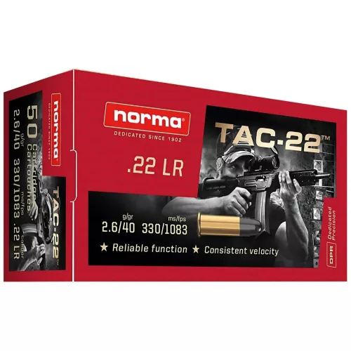 Am. B. Z. Norma TAC-22 Target - .22 LR 40gr Target - Opk. 50 szt.