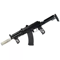 Kruk - Chwyt pistoletowy - Aluminiowy - Jack / Mini Jack / AKM / AK-74 - Armor Black - CRC 9U081 - 7