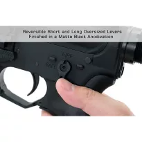 UTG - Obustronny selektor ognia do AR-15 45/90 stopni - Czarny - TLT-TKSLT - 3