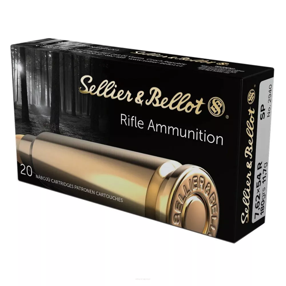 Am. Kul. Sellier&Bellot - 7,62x54R 11,7 g SP - Opk. 20 szt.