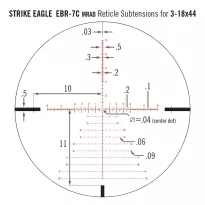 Vortex - Luneta celownicza Strike Eagle 3-18x44 FFP 34 mm AO EBR-7C MRAD - SE-31802 - 9