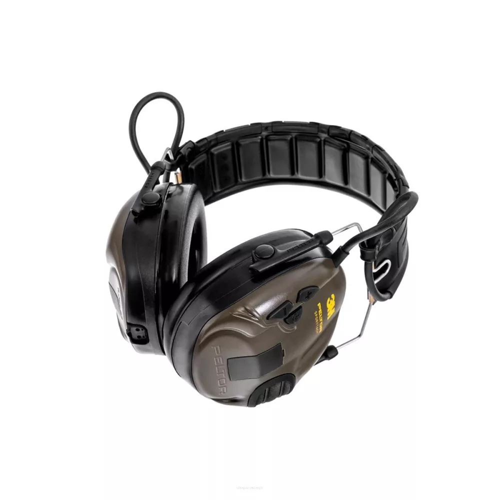 3M - Słuchawki aktywne Peltor SportTac - Zielone/Pomarańczowe