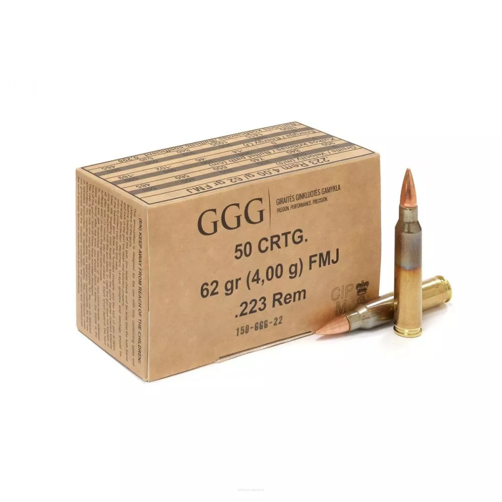 Am. Kul. GGG - .223 Rem 62gr FMJ - Opk. 50 szt.